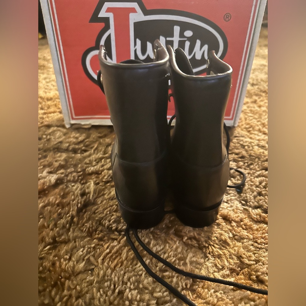 Justin lace up boots size 11.5 NEW - Picture 3 of 6